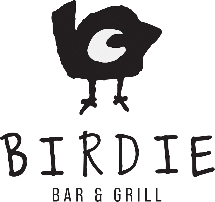 logo for birdie bar and grill